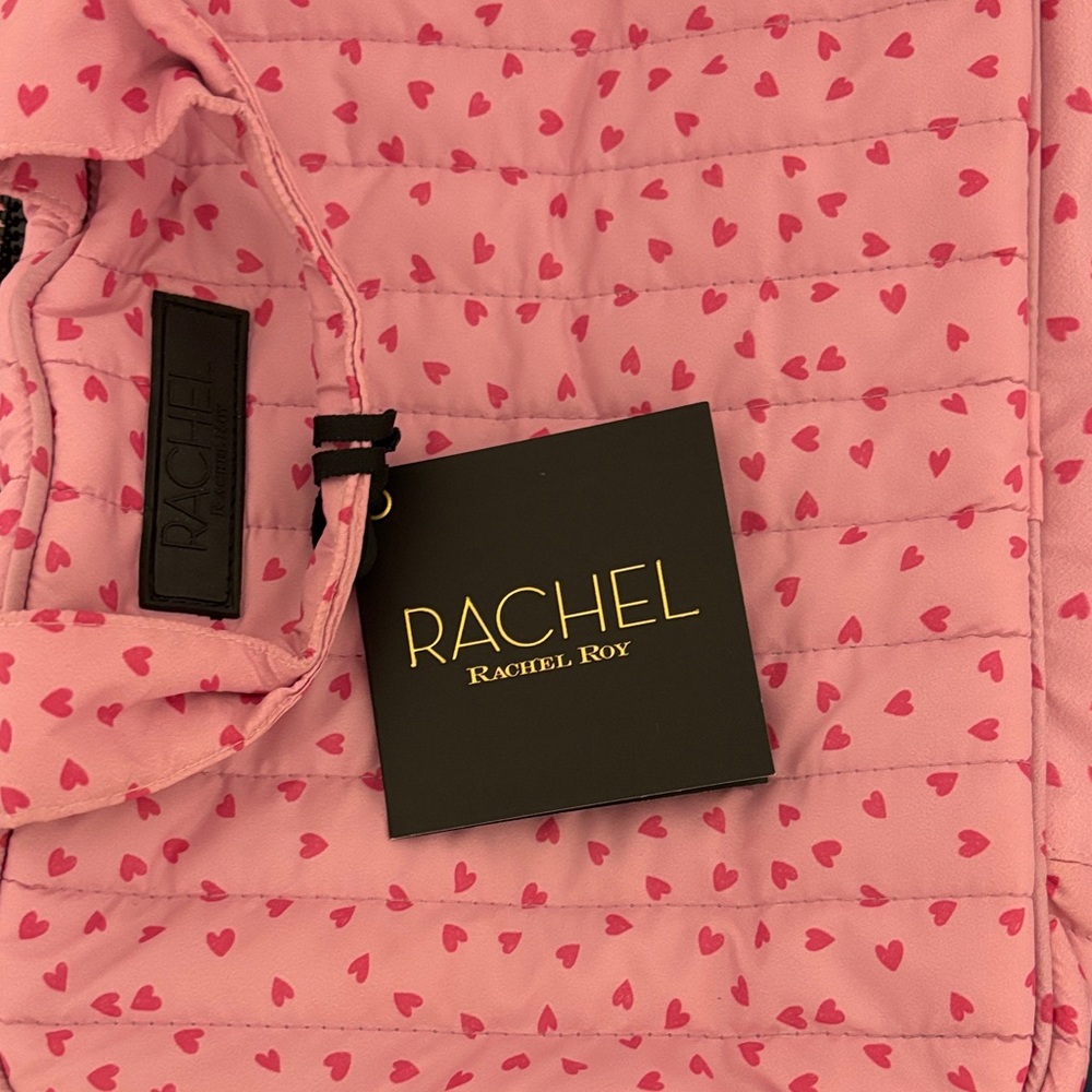 Rachel Pink Heart Cosmetic Bag